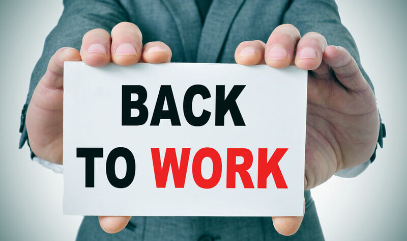 back to work