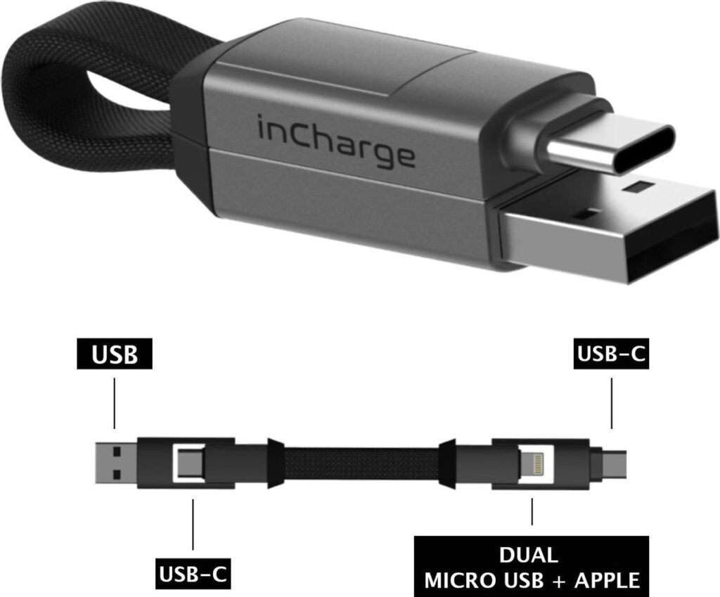 inCharge 6 Korte oplaadkabel